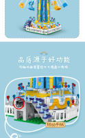 Bloques De Construcción Creativos 1892Pcs Amusement Park Rotating Windmill Modelo Para Niños Juguete De Navidad Set De Bloques De Pila - details 5