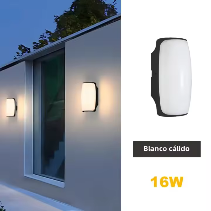 Luz Exterior LED Impermeable IP66 Sensor De Movimiento Luz De Pared Exterior Iluminación Externa Lámpara De Pared Moderna - 1
