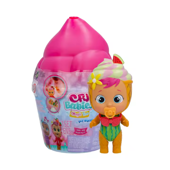 BEBÉS LLORONES LÁGRIMAS MÁGICAS Icy World Frozen Frutti | Muñeca sorpresa Coleccionable que huele a Fruta, Llora y hace Nieve - Juguete niños +3 Años - 1
