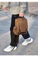 Nueva Mochila De Lona Pequeña Para Hombres Y Mujeres Bolsa Multifuncional De Hombro Para Viaje Con Capacidad Para Portátil Bolsa Escolar Rucksack Para Mujer - details 15