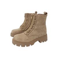 Eva Zorteon- Botín de antelina para  Mujer,  Estilo Militar . Marca TULIPANO . - details 14