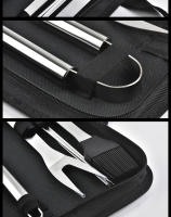 Juego De Herramientas De Barbacoa Y Horno De Acero Inoxidable Con Bolsa De Almacenamiento Portátil Para Uso Al Aire Libre Fácil De Limpieza - details 10