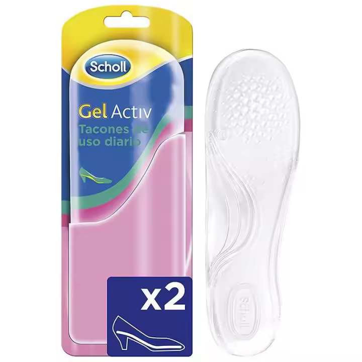 Gel Activ Plantillas Tacón De Uso Diario #Talla 35 - 40,5 1 U - 1