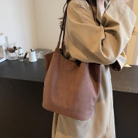 Bolso De Hombro De Seda Sintética Con Cierre Magnético Bolso De Mano Casual Para Otoño E Invierno Color Sólido Bolsos Clásicos Para Comunicación Diaria - details 4