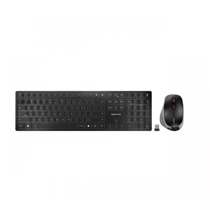 CHERRY - DW 9500 SLIM teclado Ratón incluido Universal RF Wireless + Bluetooth QWERTY Español Negro, Gris JD-9500ES-2 - 1