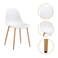 STARLEY-Juego de sillas de comedor,sillas de polipropileno de estilo Nórdico,Sillas para cocina, comedor, sala de estar, dormitorio, Sillas auxiliares de oficina,47x52x82cm,Blanco - details 3