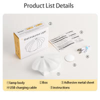 Lámpara De Pared Sensor De Movimiento Luz Nocturna Sin Cable USB Tipo C Para Cocina Dormitorio Sala De Estar Iluminación Interior - details 8