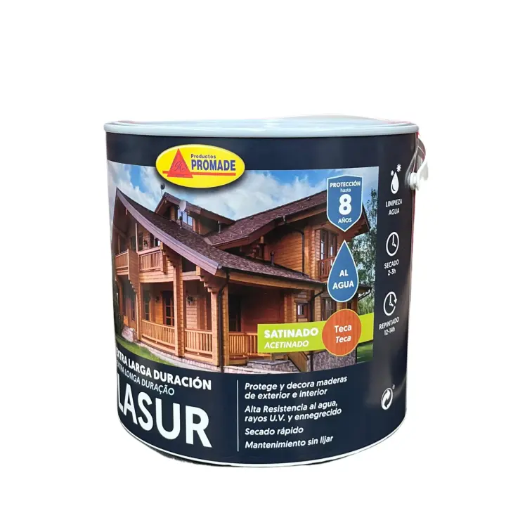 Promade Lasur Agua Teca Satinado 2,5L - 1