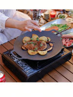 Estufa De Gas Portátil Para Camping Y Exteriores Mini Estufa De Casete Estilo Barbacoa Placa Para Freír Carne Sin Ventilador De Protección Material Metálico - details 1