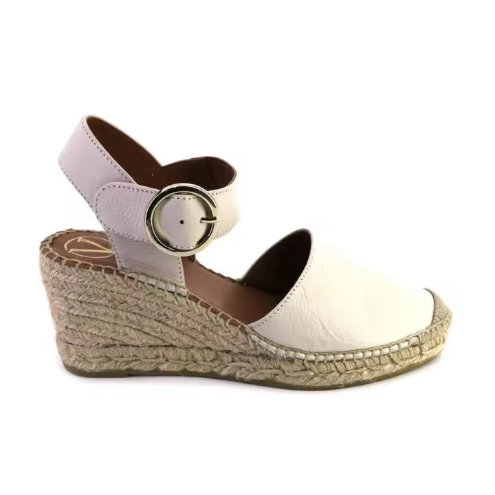VIGUERA 1922 Alpargatas de mujer hielo PIEL 525 - 1