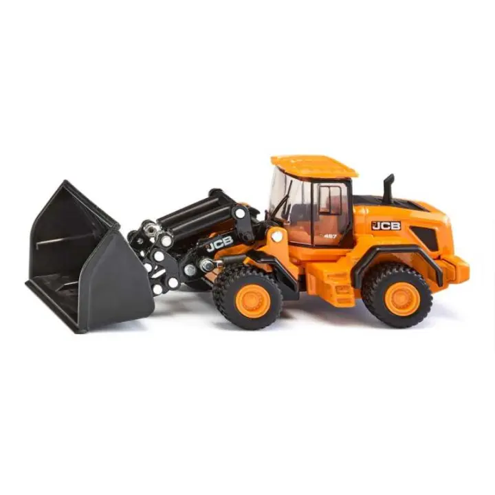 Siku - Cargadora de Ruedas JCB 457 WLS - Versátil y Potente - Réplica a Escala 1:87 - 1