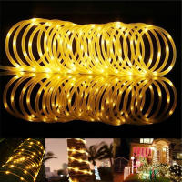 Cadena De Luces Solares De 100LED Con Hilo De Cobre Impermeable Para Jardín Decorativo Luz LED Caliente Para Exterior 2024 - details 5