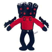 Muñeco De Peluche Skibidi Toilet 25cm Juguete Coleccionable Para Niños Y Adultos Fanáticos Del Anime Y Videojuegos - details 11