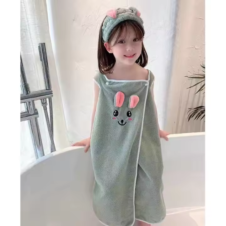 MOV-Toalla de Baño para Niños de Alta Gama Estilo Plano, Rectangular, Absorbente para Niños de 3-15 Años Material Cuidado en Máquina - 1