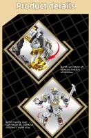 Bloques De Construcción De Dinosaurio Y Avión 1106 Piezas 2 En 1 Para Niños Juguetes Educativos Regalos Mecha De Período - details 9