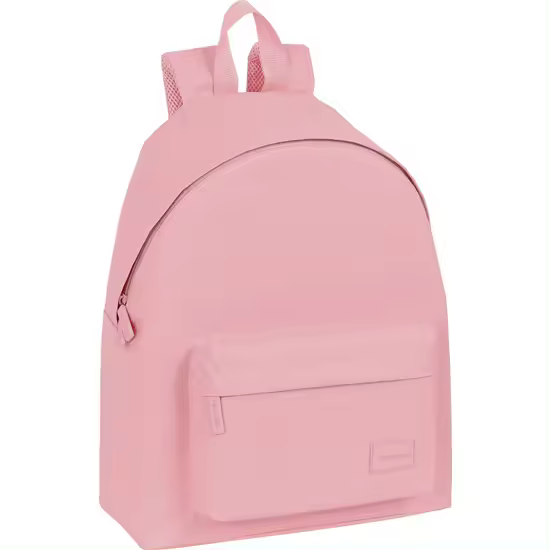 SAFTA  SAFTA BASIC "ROSA" Mochila  Diseño único y licencia oficial - Mochila con Bolsillo frontal con cremallera y Hombreras y espalda ergonómicas y acolchadas - Mochila Doble tirador en cremallera principal para facilitar su apertura - 1