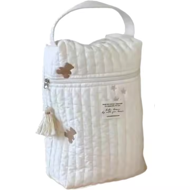 Bolsa para Biberones Bolsa para Comida de Bebé Bolsa Portátil para Biberones con Patrón Bordado Bolsa Plegable para Biberones Toallitas Pañales Frutas Bebidas - 1