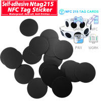 Etiquetas Adhesivas NFC NTG215 25MM 504 Bytes Negro 10/50/100pcs RFID 13.56MHz Para Automatización Personal Acceso Control - details 0