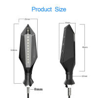 Lámpara De Señal LED Para Motocicleta 8mm Indicator De Flujo Secuencial Luz Amarilla Para Luz De Funcionamiento Y Luz Trasera - details 6
