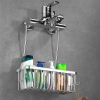 Cesta de Ducha con colgador, Grifo de Ducha de baño, cesta Colgante, estante de almacenamiento para la Organización de baño - details 1