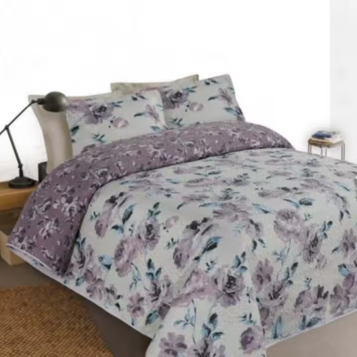Textil Blanca Colcha Bouti Reversible PAINTED FLORAL Bianca Textil - Tacto Extra Suave - 1