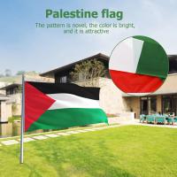 Bandera De Palestina De Poliéster Para Decoración De Hogar Y Actividades Nacionales Tamaño Variado 250*150 Cm 150*90 Cm 90*60 Cm 14*21 Cm - details 1