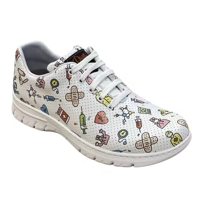 Dian zapato laboral sanitario ajustable con cordones,picado para que transpire mejor,antideslizante y súper cómodo - 1