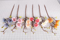 1PCS Decoración De Flores Artificiales Simples Chinas Perfume De Gradiente Alta Simulación Loto Magnolia Adorno Para El Hogar Y Fiestas - details 6