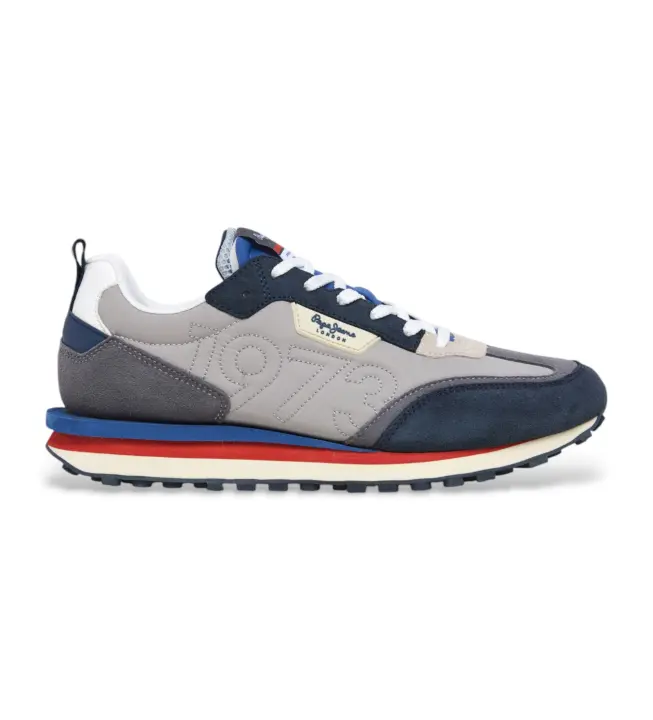 Pepe Jeans | Hombre | Zapatillas de piel Foster Connect gris - 1