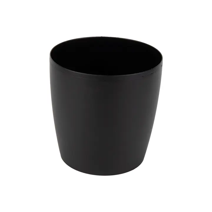 Pack de 12 Macetas Cofan de Polipropileno Redondas | Color Negro - 1
