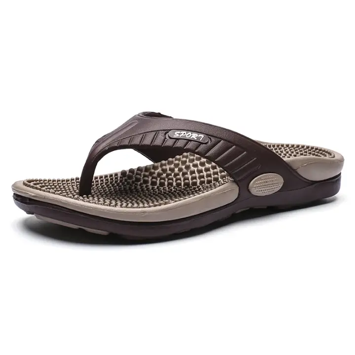 Zapatos De Playa Para Hombre 2023 Sandalias Casuales Slip-on EVA Cómodas Para Baño Y Verano Zapatos Planos De Talla True - 1