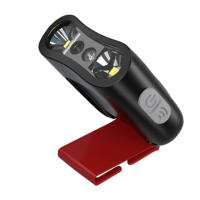 Linterna Frontal LED Recargable IPX4 Impermeable Con Sensor De Movimiento Y Pantalla De Energía Mini Luz De Visera Para Gorra - details 5