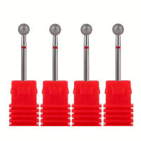 Juego De 4 Piezas De Bit De Cutícula Profesional Para Manicura Y Pedicura De Gel Acrílico Herramienta Eléctrica De Calidad De Salón Material De Acero Inoxidable Y Diamante - details 0