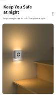 Luz Nocturna LED Inalámbrica Con Sensor De Movimiento EU Enchufe En Lámparas De Pared Para Dormitorio Escaleras Toilette Corredor Decoración Iluminación - details 5