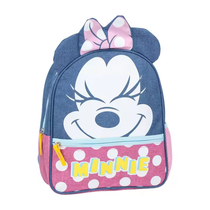 Mochila Infantil Escolar Minnie, Unisex niños, Rosa, Pequeña - 1