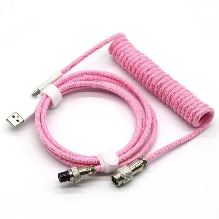 Cable De Teclado Mecánico De 3 Metros Tipo C Cable Giratorio Personalizable Para Juego Accesorios De Teclado USB Estándar Mini - 1
