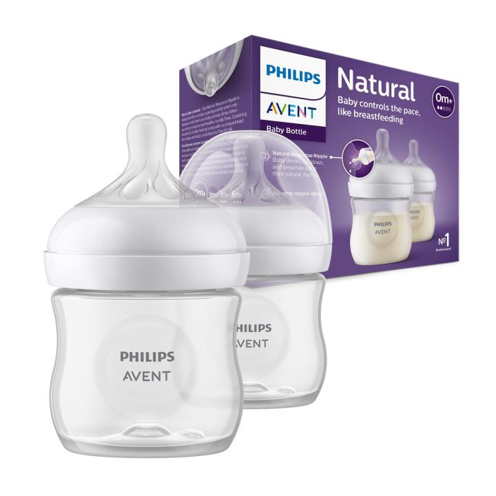 Philips AVENT Natural Response SCY900/02 2 Biberones 125ml, tetina T2, 0m+