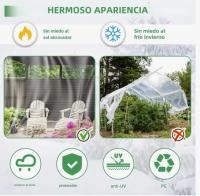 Lenas transarentes impermeables con ojales, para Patio, Para encofrar invernadero, Porche, dosel, Planta, Camping, 1 UD. - details 2