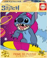 Educa - Puzzle Lenticular Stich 3D Prime de 500 Piezas . Incluye Pegamento Fix Puzzle. Medidas: 48 x 34 cm.  Educa 20272 - details 0