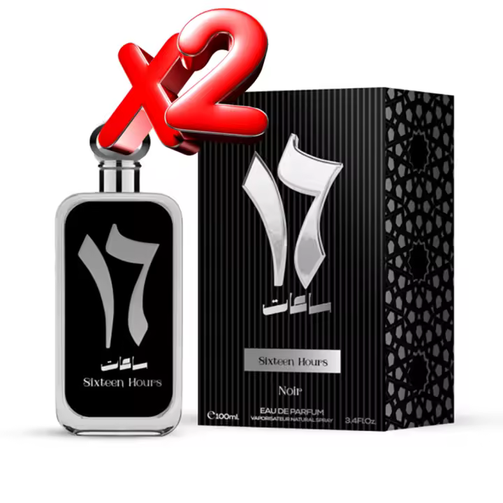 2 UNIDADES SIXTEEN HOURS NOIR Eau de Parfum Arabe Hombre 100ml Montage Brands Fragancia inspirada en otros perfumes Masculino - 1
