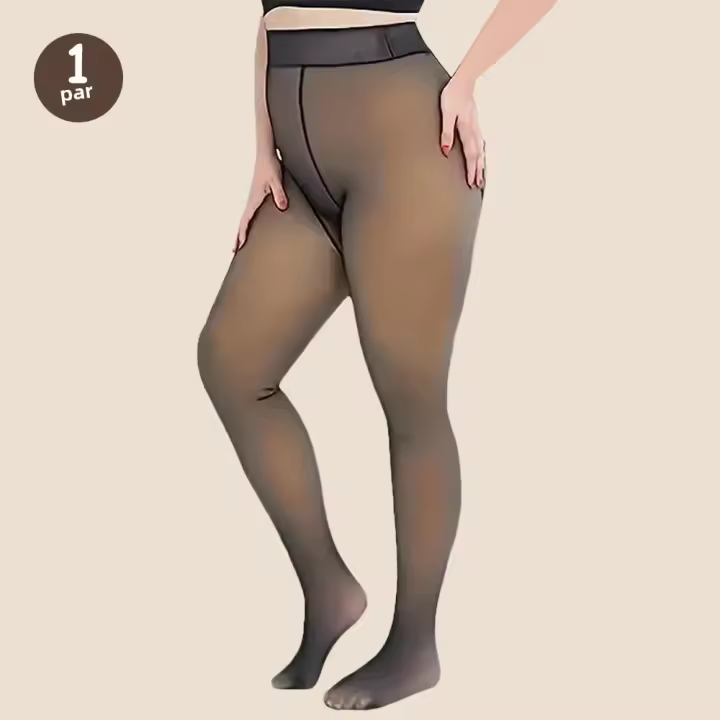 Pantimedias Térmicas Para Mujer De Otoño E Invierno 220g Gruesas Translúcidas De Alta Elasticidad Para Calor En Invierno - 1