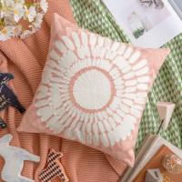 Funda de almohada con diseño de helado, flores rosas, girasoles, hortensias, hilo, flores, cojín pequeño con margaritas. - details 4
