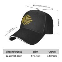 Gorro De Béisbol Ajustable Cool Camino De Santiago Para Hombres Y Mujeres Protección Solar Estilo Casual Con Patrón De Caracol Tamaño Unico - details 3