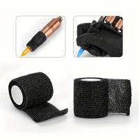 JC TATTOO 12Pcs Vendas De Adhesión Autolimitante Para Tatuaje Cubierta De Protección Para Dedos No Tejida Impermeable Accesorios De Tatuaje - details 4