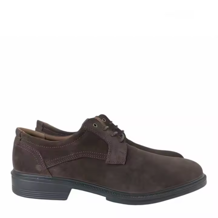 Zapato de Cordón de Ante Luisetti 28704ST  - Calidad y Confort Excepcionales - Estilo Clásico y Versátil - Suela con Pisos Inyectados - Marrón - 1