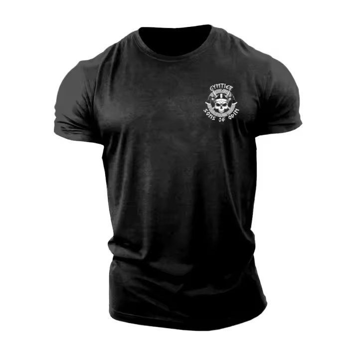 Camiseta De Hombre Para Verano Con Estampado De Moda Casual Manga Corta Secado Rápido Talla Grande Suelta Para Deporte Al Aire Libre - 1