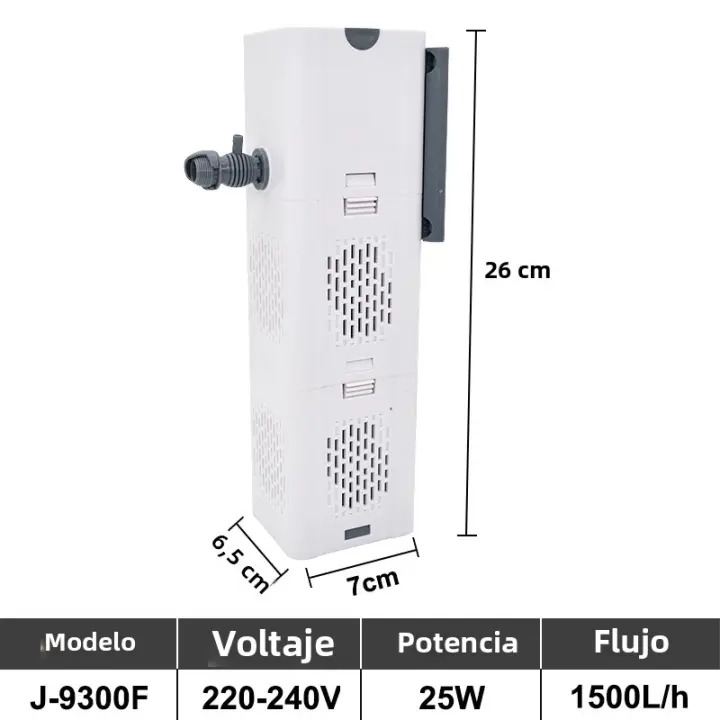 Bomba De Oxygenación Silenciosa Para Acuario Interior Submersible Aerator De Agua Con Generador De Ondas 220V Para Tanque De Peces - 1