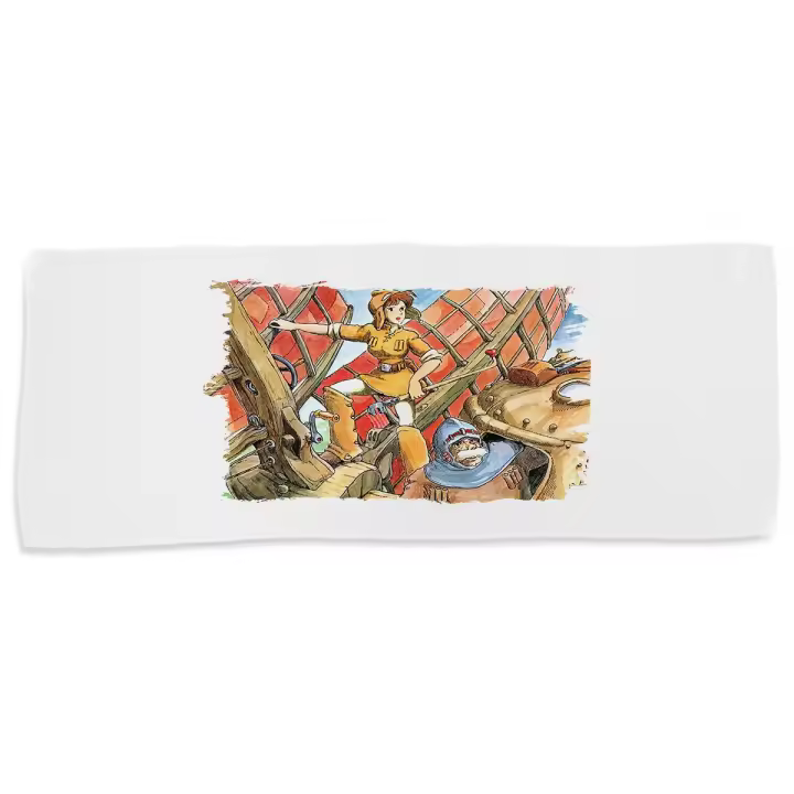 MERCHANDMANIA TOALLA MEDIANA GIMNASIO ABSORBENTE mundo fantasia viento isekai pelicula suave con bolsita - 1