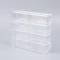 Caja De Almacenamiento Para Coches a Escala 1:64 Con 8 Ranuras Transparentes Protector Contra Polvo Para Colección De Juguetes - details 9