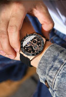 Reloj De Pulsera Deportivo Militar De Lujo Para Hombre Chronógrafo Luminoso Fecha Cuarzo Reloj Popular Masculino BINBOND - details 4